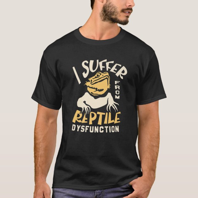 Camiseta Sufro De Una Disfunción Reptil Dragón Doblado (Anverso)