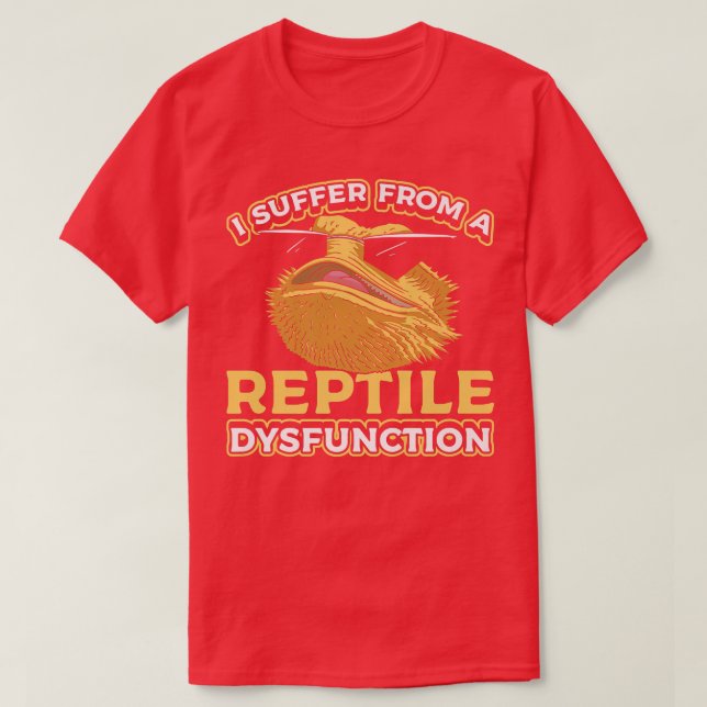 Camiseta Sufro De Una Disfunción Reptile Con Una Cabeza Div (Diseño del anverso)