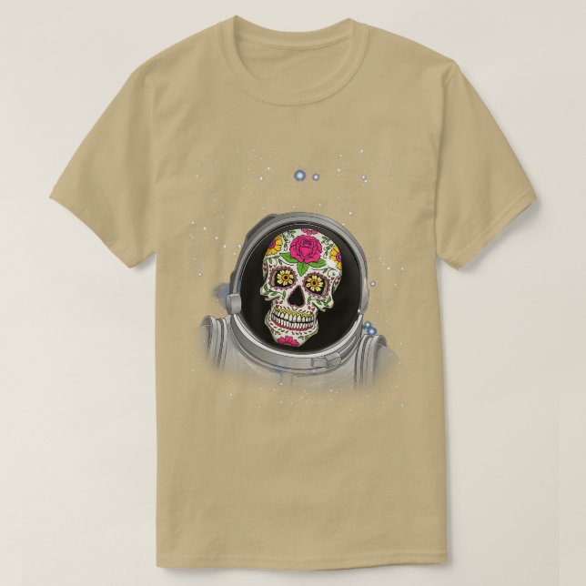 Camiseta Sugar Astronaut Cinco De Mayo Day Of Dead Sugar  (Diseño del anverso)