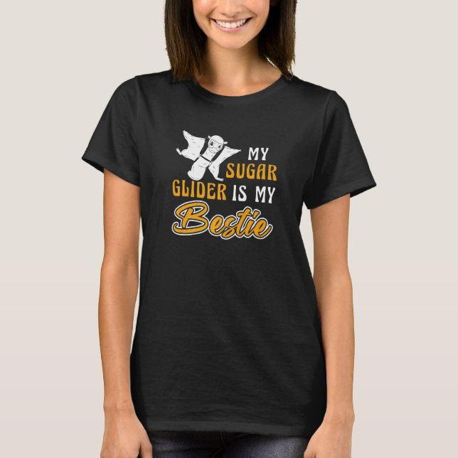 Camiseta Sugar Glider Bestie Forest Animal Rodent Flying Sq (Anverso)