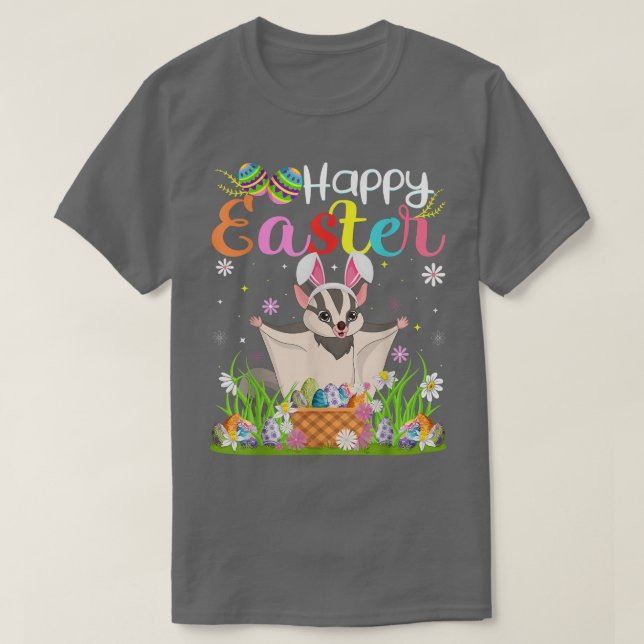 Camiseta Sugar Glider Bunny Egg Hunt Funny Sugar Glider Hap (Diseño del anverso)