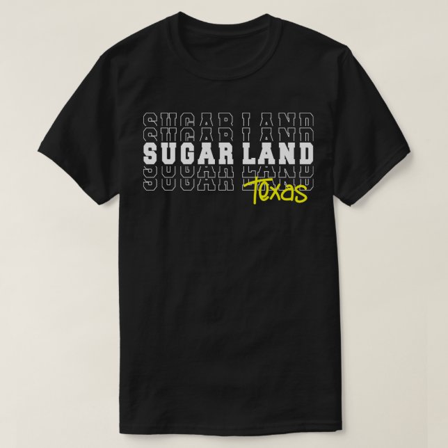 Camiseta Sugar Land de Texas Sugar Land TX (Diseño del anverso)