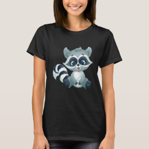 Camiseta Sugar lindo bebé de mapache