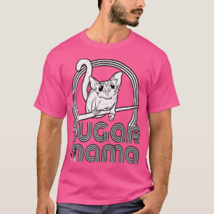 Camiseta Sugar Mama Funny Sugar Glider Mom Black Small