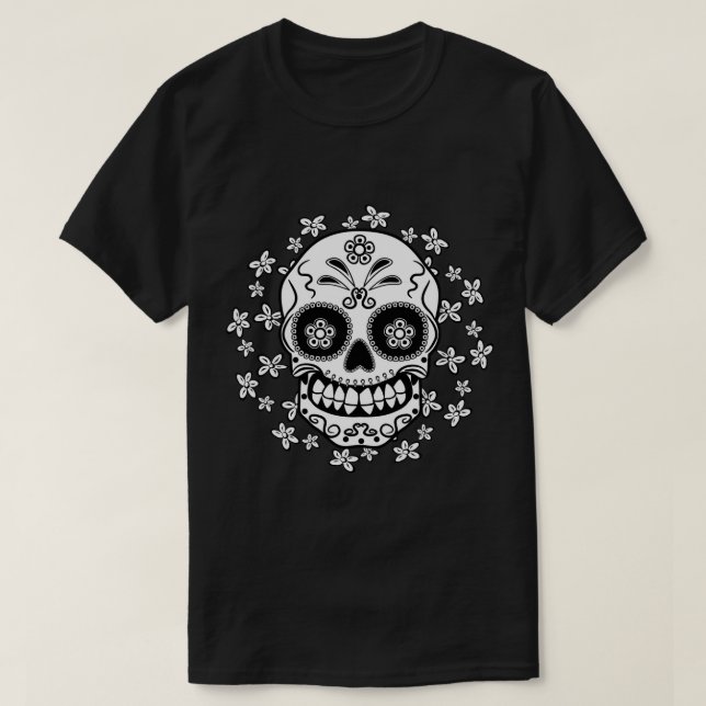 Camiseta Sugar Skull (Diseño del anverso)