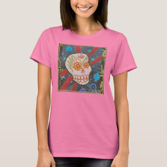 Camiseta Sugar Skull Camo Shirt (Anverso)