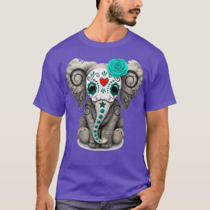 Camiseta Sugar Skull Elephant T shirt Day Of The Dead