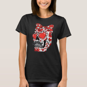 Camiseta Sugar Skull Heart Eyes Día de San Valentín Cute Me
