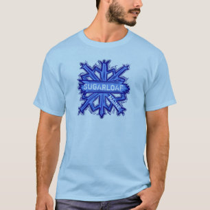 Camiseta Sugarloaf Maine tee de copos de nieve