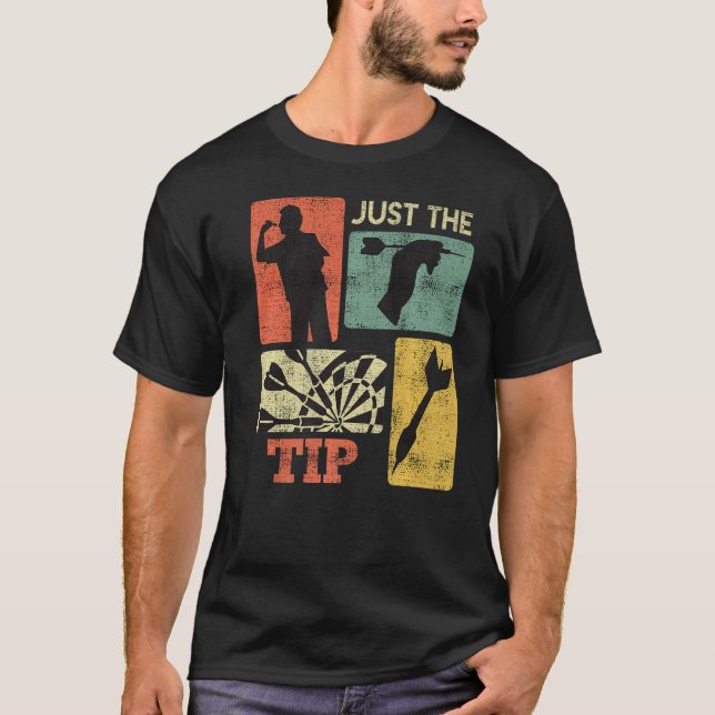 Camiseta Sugerencia de dardos Just the Tip Dart Flights Dar (Anverso)