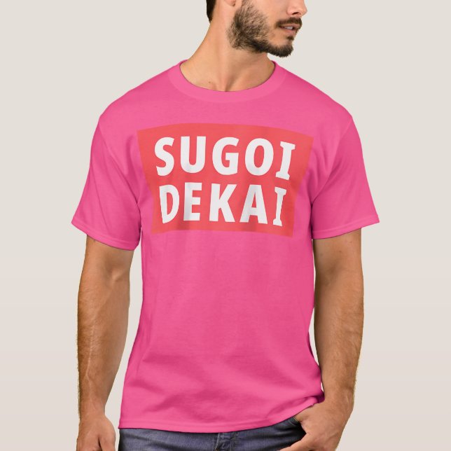 Camiseta Sugoi Dekai Anime Cosplay 	 Baseball (Anverso)