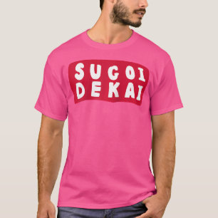 Camiseta Sugoi Dekai Anime Cosplay Béisbol