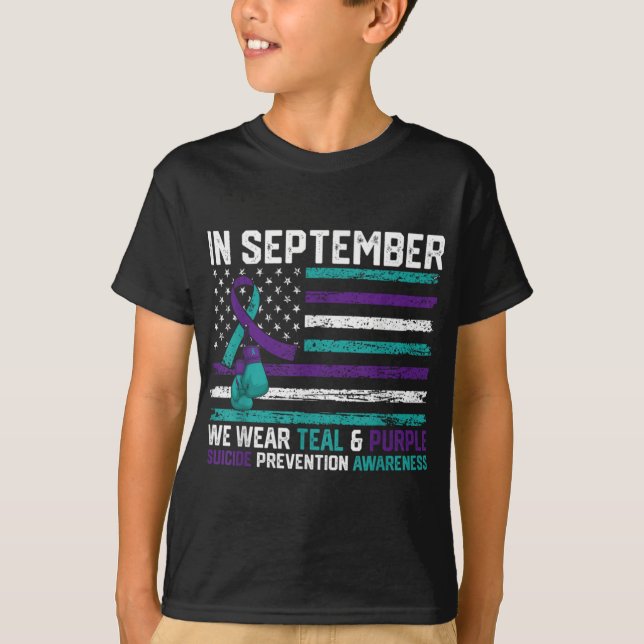 Camiseta Suicide Awareness 2024 In September We Wear Teal P (Anverso)