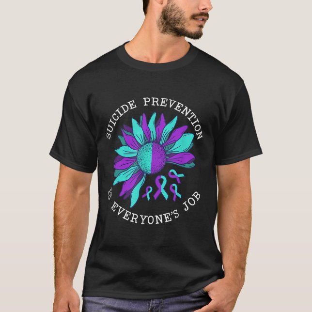 Camiseta Suicide Awareness Suicide Prevention Suprt Survivo (Anverso)
