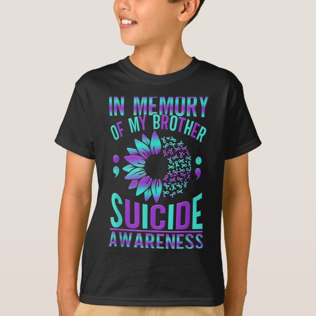 Camiseta Suicide Awareness Suicide Prevention Suprt Survivo (Anverso)