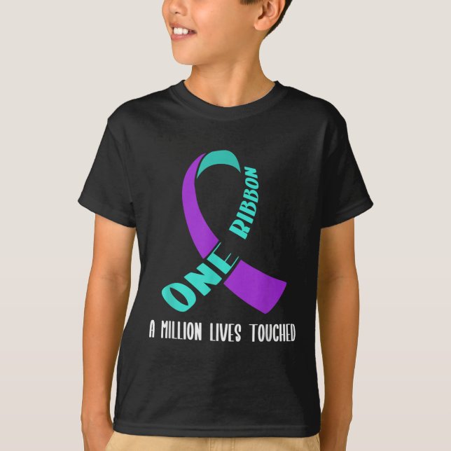Camiseta Suicide Awareness Suicide Prevention Suprt Survivo (Anverso)