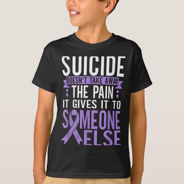 Camiseta Suicide Awareness Suicide Prevention Suprt Survivo (Anverso)