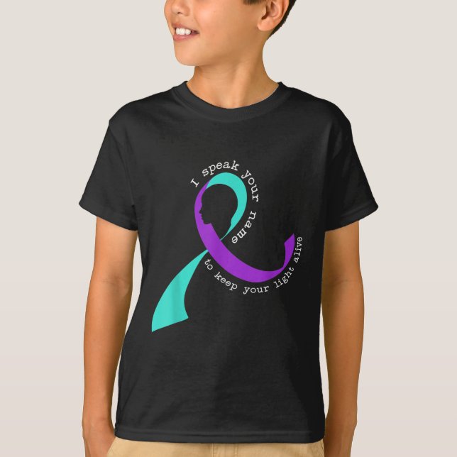 Camiseta Suicide Awareness Suicide Prevention Suprt Survivo (Anverso)