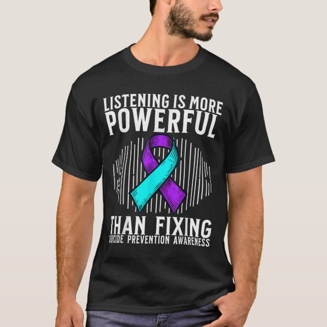 Camiseta Suicide Awareness Suprt Suicide Prevention Awarene (Anverso)