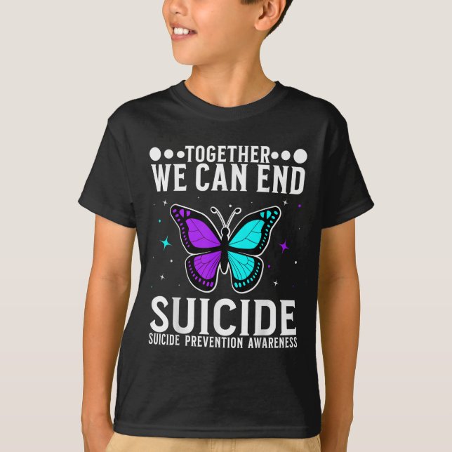 Camiseta Suicide Awareness Suprt Suicide Prevention Awarene (Anverso)