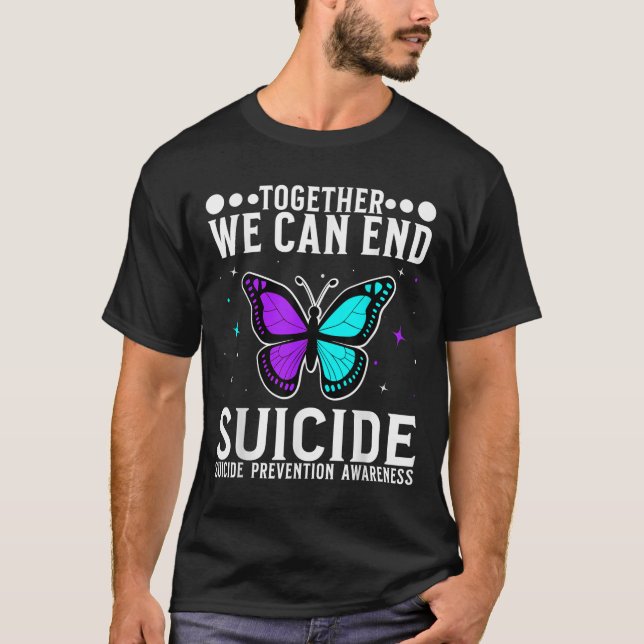 Camiseta Suicide Awareness Suprt Suicide Prevention Awarene (Anverso)