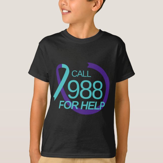 Camiseta Suicide Prevention 988 Suicide Prevention Depressi (Anverso)