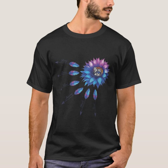 Camiseta Suicide Prevention Awareness Sunflower You Are 988 (Anverso)