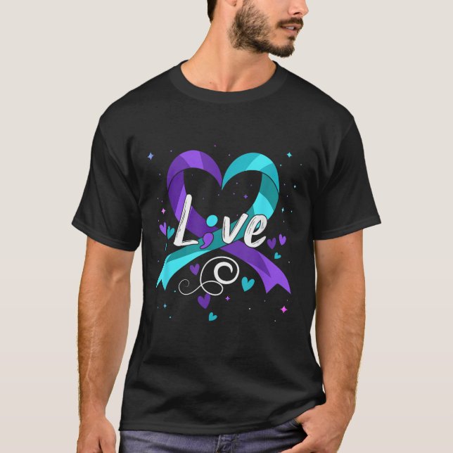 Camiseta Suicide Prevention - Semicolon Suicide Awareness R (Anverso)