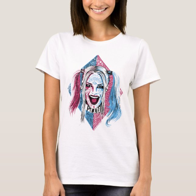 Camiseta Suicide Squad | Harley Laugh (Anverso)