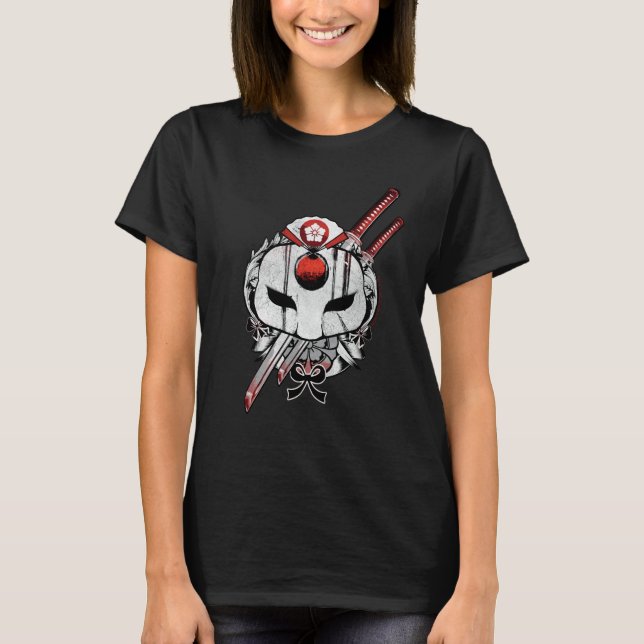 Camiseta Suicide Squad | Katana Mask & Swords Tattoo Art (Anverso)