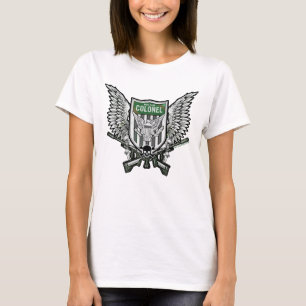 Camiseta Suicide Squad   Rick Flag Winged Crest Tattoo Art