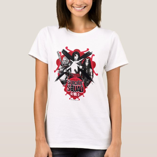 Camiseta Suicide Squad | Squad Girls "Female Warrior" (Anverso)