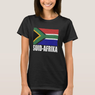 Camiseta Suid-Afrika Flag Grunge Vintage Souvenir South Afr