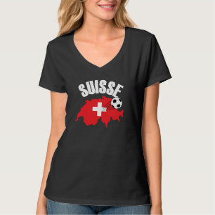 Camiseta Suisse Suiza Map Soccer