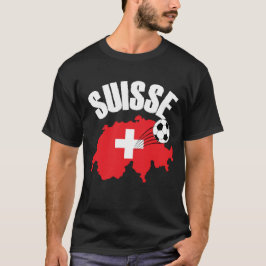 Camiseta Suisse Suiza Map Soccer