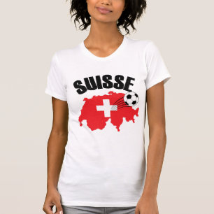 Camiseta Suisse Suiza Map Swiss Soccer