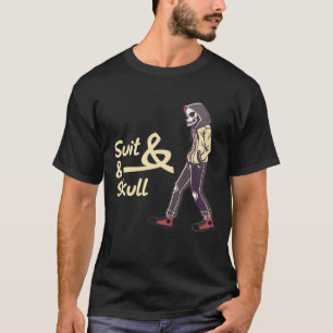 Camiseta Suit & Scull – Oscura Elegancia se Encuen