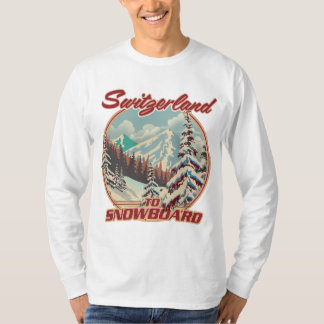 Camiseta Suiza a Snowboard