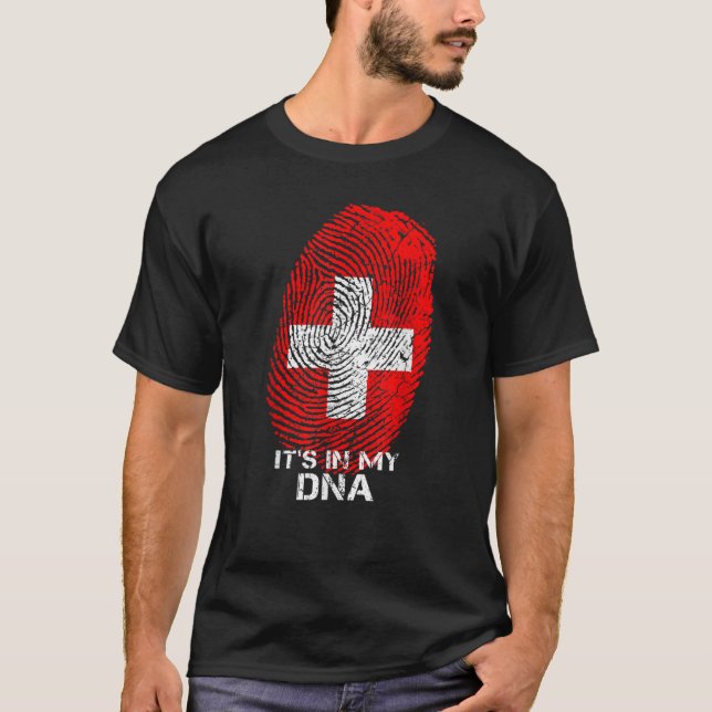 Camiseta Suiza Bandera Fanático Amor (Anverso)