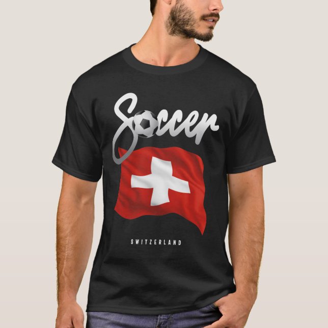 Camiseta Suiza: Bandera suiza (Anverso)