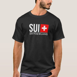 CAMISETA SUIZA BANDERA SUIZA CÓDIGO DE PAÍS SUI DEPORTES GA