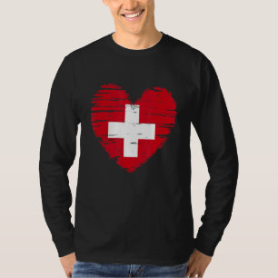 Camiseta Suiza Bandera suiza Orgullo suizo