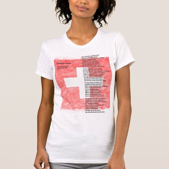 Camiseta Suiza: Cantique suisse (Anverso)