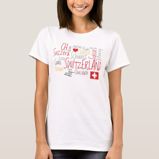 Camiseta Suiza día nacional 1 de agosto suizo (Anverso)