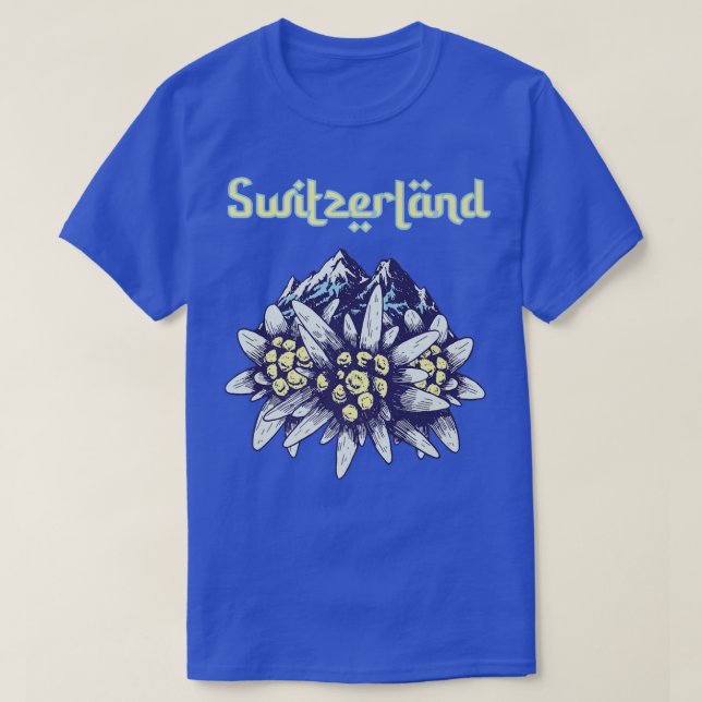 Camiseta Suiza Edelweiss Alps Souvenir Hikin (Diseño del anverso)