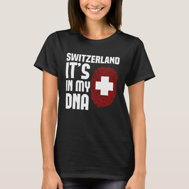 Camiseta Suiza es en mi ADN suizo (Anverso)