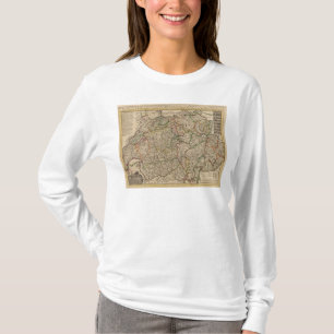 Camiseta Suiza grabó el mapa