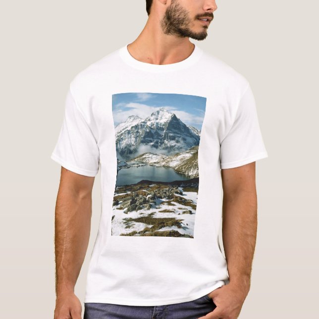 Camiseta Suiza, Grindelwald, Alpes Berneses, Vista (Anverso)