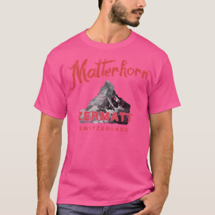 Camiseta Suiza Matterhorn Mountain Vintage Swiss Clim