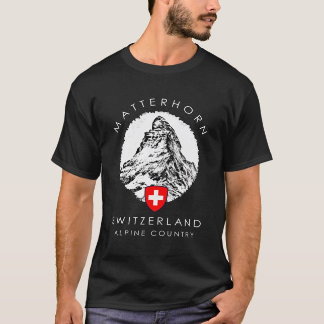 Camiseta Suiza Matterhorn Xo4U Original (Anverso)